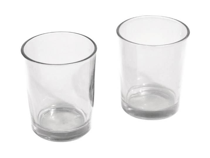 Rayher Teelichtglas ⌀ 5 × 6.5 cm 2 Stück