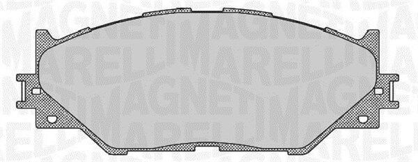 Magneti Marelli Bremsbelagsatz, Scheibenbremse 363916060637 Für Lexus