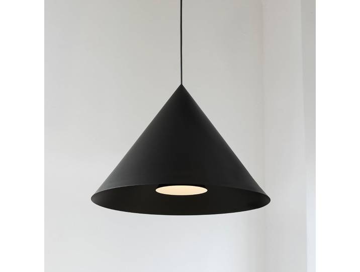 Suspension Hanzu, Ø 55 cm, noire, E27 - LOOM DESIGN - Salon / séjour - Moderne - Aluminium - À ampoule unique
