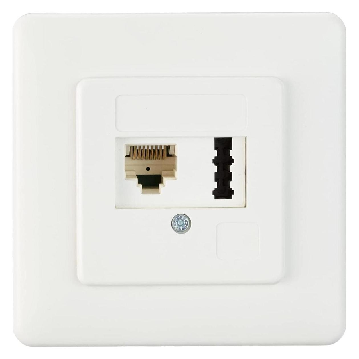 Rutenbeck IAE/UAE 8 (6)-TAE 6 F+N Up rw - Wanddose - TAE-F+N, RJ-45 (6-polig) (13311201)