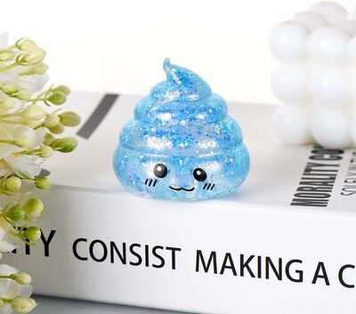 Quick Pick Pro Novelty Squishy Poo Stress Relief Fidget Stress Ball Prank Gift blue