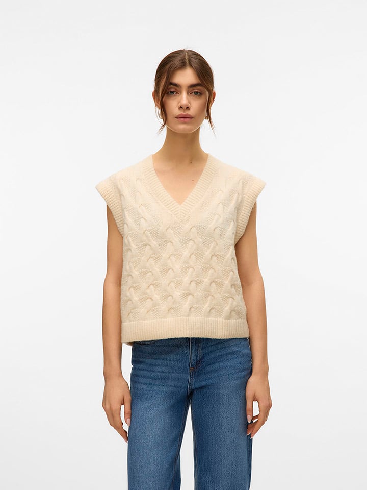 Vero Moda Pullunder in Beige - L