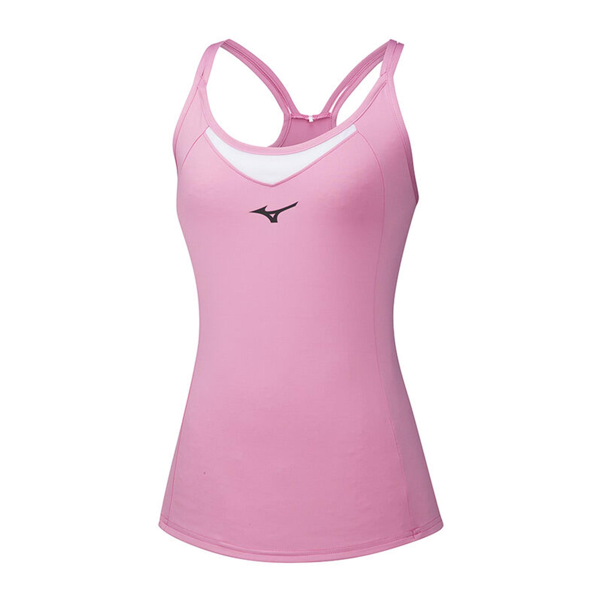 Mizuno DryLite Dames Roze/Wit Tanktop