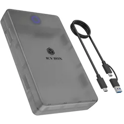ICY BOX Spade Base 388 Festplattengehäuse für 2,5"/3,5" SATA SSD/HDD