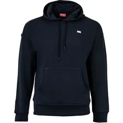 DIESEL Herren Hoodie - ROB HOOD, Sweatshirt, Kapuze, Logo, Baumwoll-Mix Dunkelblau / L