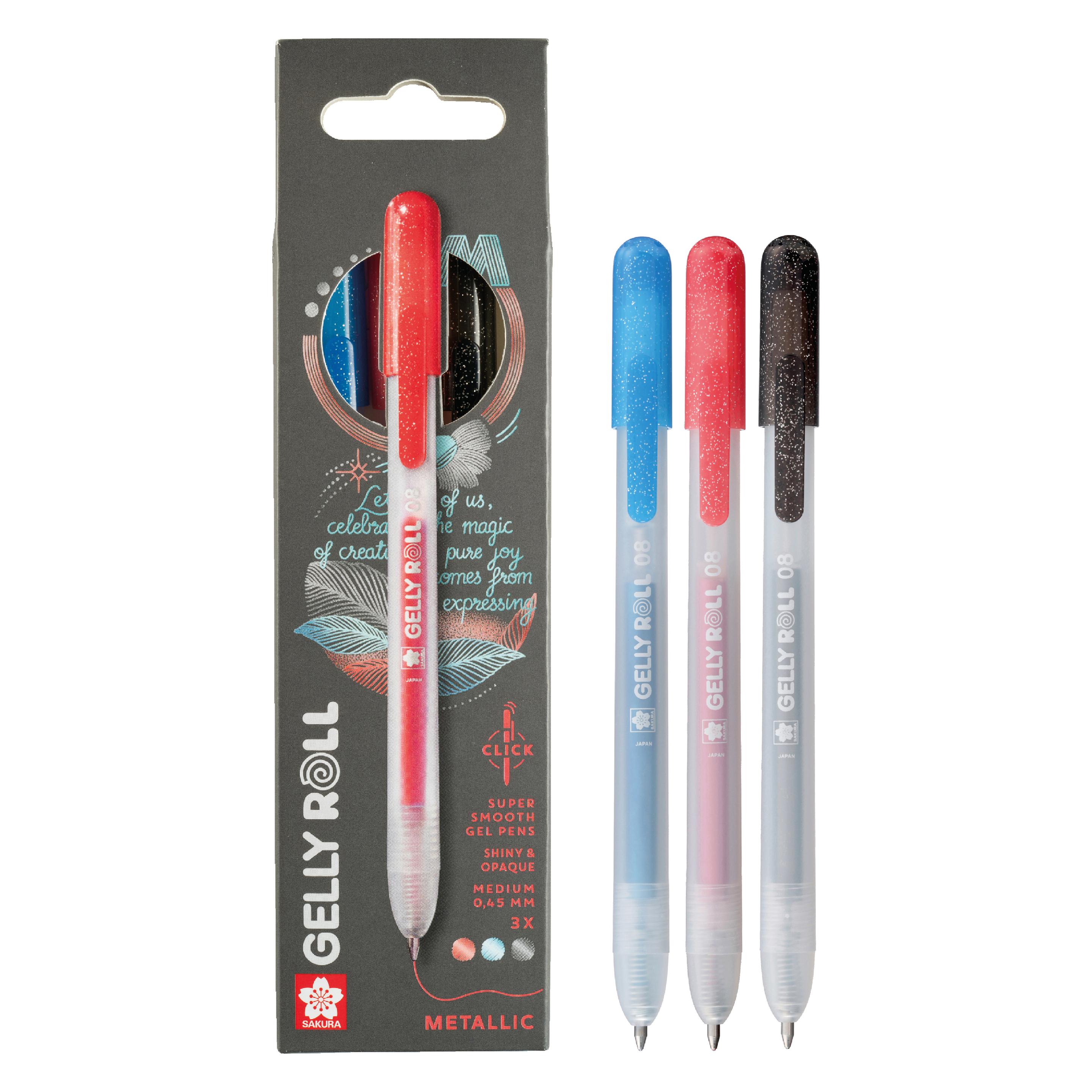 Sakura Roller Gelly Clicker (3x) (PXGBRAMET3A)