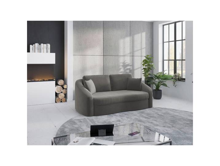 2,5-Sitzer, Grau, 196x88x107 cm, Textil, Rücken Echt, Modern, sit&more