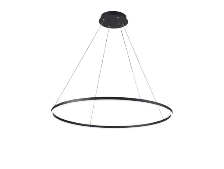 Fabas Luce Giotto LED-Deckenpendelleuchte mit integrierter Leuchte aus schwarzem Glas