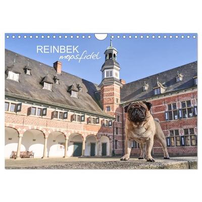 Reinbek mopsfidel (Wandkalender 2027 DIN A4 quer), CALVENDO Monatskalender