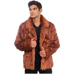 Chaks Jacke - Kunstfell: Braun (M)