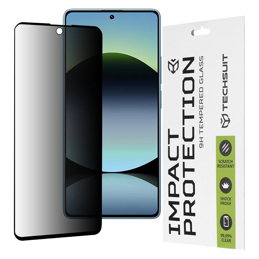 Techsuit - 111D Privacy Full Glue - Xiaomi Redmi Note 14S - Black (Xiaomi Redmi Note 14) (57494056)