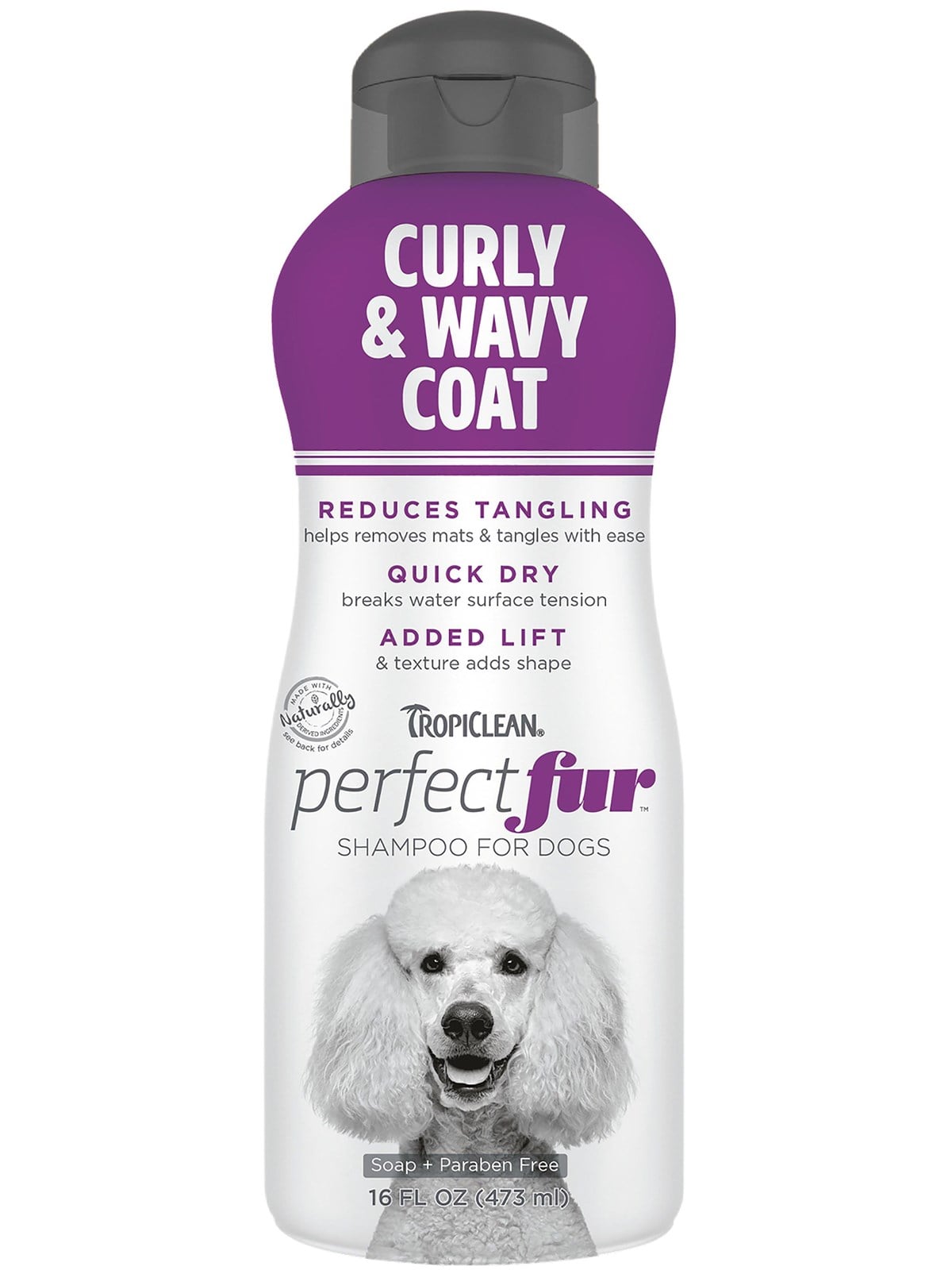 Tropiclean Perfect Fur Shampoo für lockiges & welliges Fell