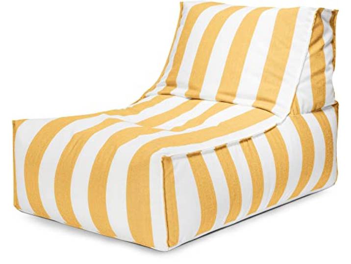 Sitting Point SANTORIN Rock Outdoor Sitzsack Gelb – Wasser- & ölabweisend, UV-beständig, EPS-Füllung, Made in Germany