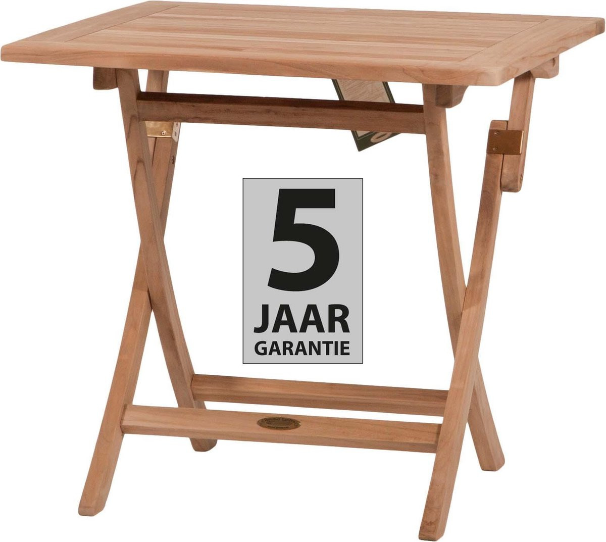 Sun Garden Summer Garden Kentucky klaptafel van teak, 80 x 80 cm