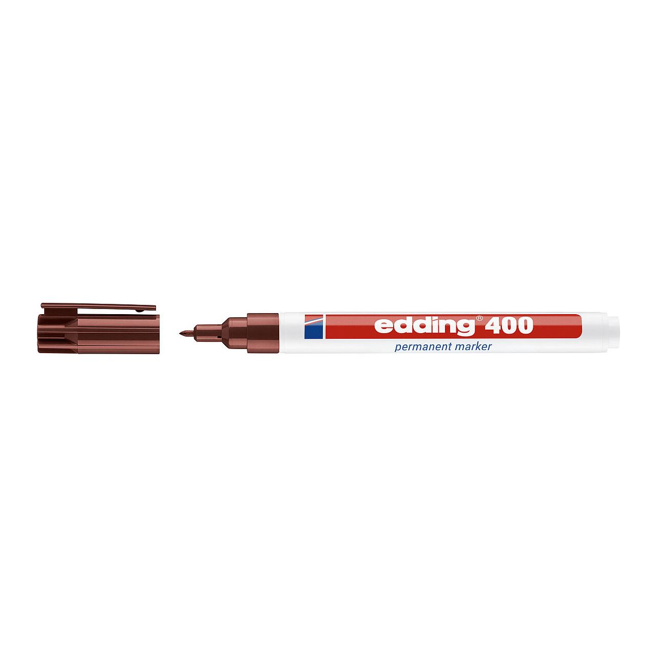 edding 400 Permanentmarker braun 1,0 mm, 1 St.