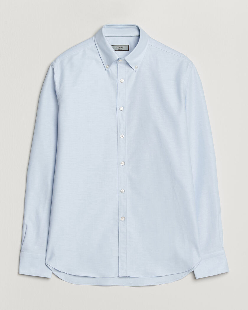 Canali Oxford Button Down Shirt Light Blue