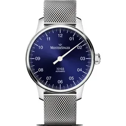 Meistersinger Klassik No.03 BM9908 - blau,silber - 38mm