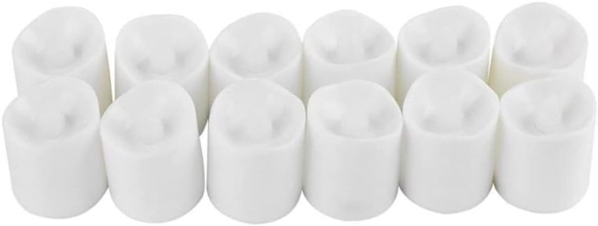 SnelShoppen LED Theelichten 12 Stuks - Warm Geel - Plastic