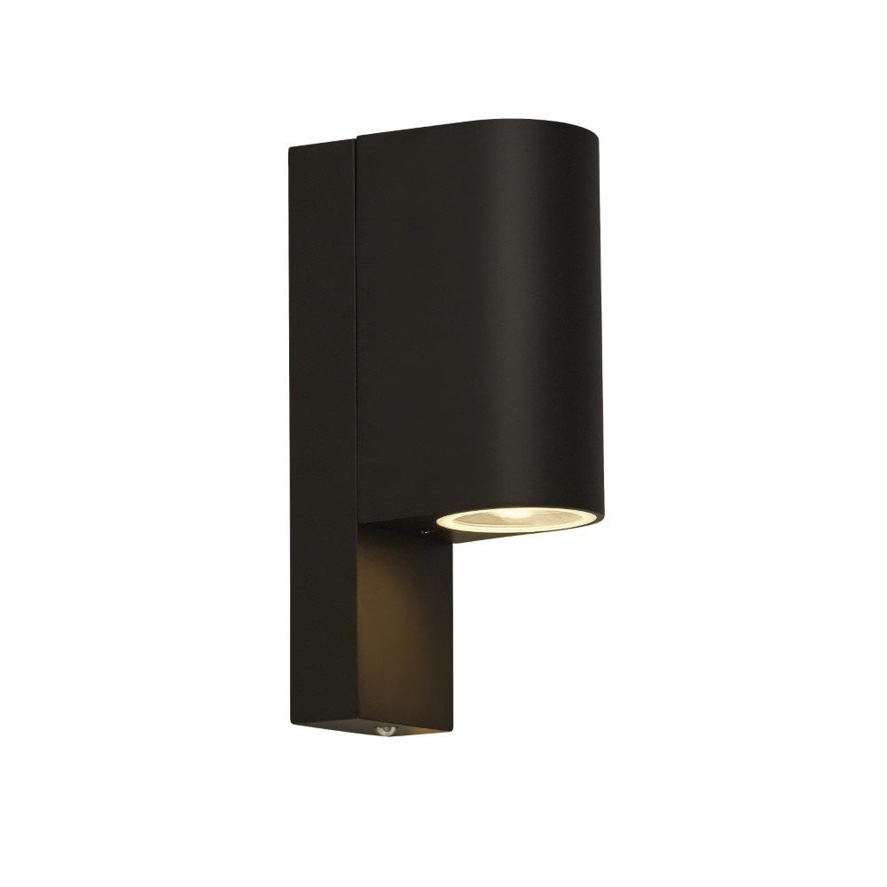 Searchlight Splot zwarte aluminium up- & downlighter voor wandmontage