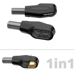 HIGHSIDER pro Ventura-X LED Blinker Gehäuse Schwarz / Linse Rauchgrau (Paar), Vorn & Hinten