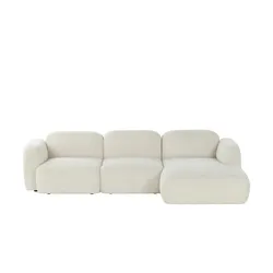 Ecksofa  Amilia , beige , Maße (cm): B: 285 H: 73 T: 145.0