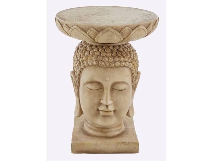 Beistelltisch HEINE HOME, beige (natur), B:39cm H:47,5cm T:39cm, Tische, Beistelltisch