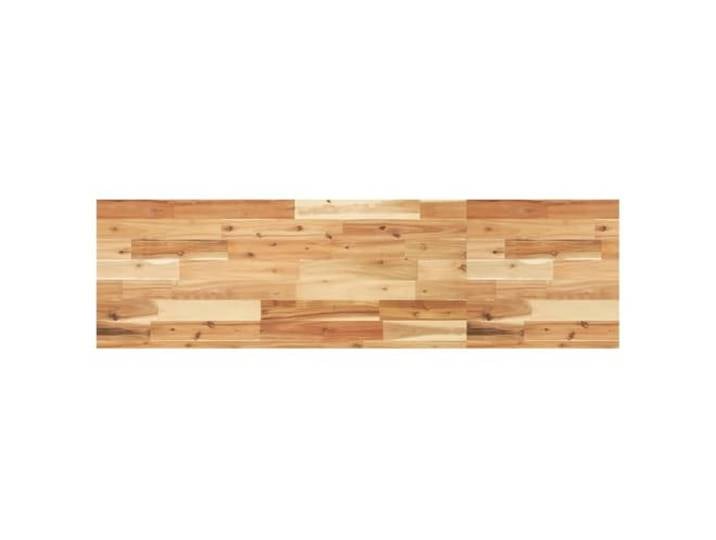 Tischplatte Massivholz Akazie 140x40x4 cm Rechteckig roh Tropisches Hartholz, glatte Oberfläche, leicht zu reinigen, farbig, zum Bemalen oder Lackieren