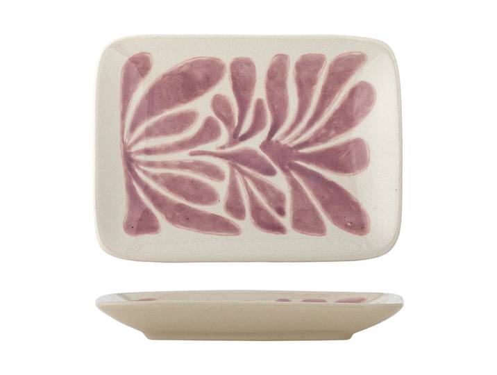 Bloomingville Fauni assiette Violet, 15x11,5 cm