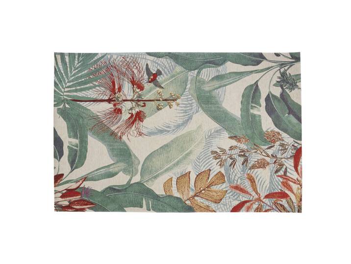Tapis tissé jacquard multicolore, 155x230 cm