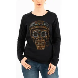 Rokker La Catrina Damen Langarmshirt M