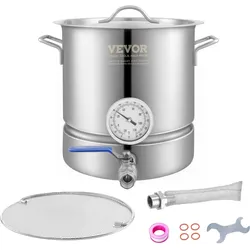VEVOR Braukessel Bierbrauanlage Heimbrauanlage 18,93 L Brauerei Gärtopf Edelstahl
