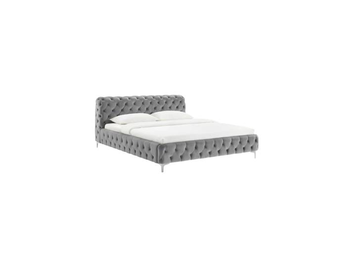 Design Bettrahmen „Modern Barock“, verschiedene Grössen Samt Grau Invicta Interiors