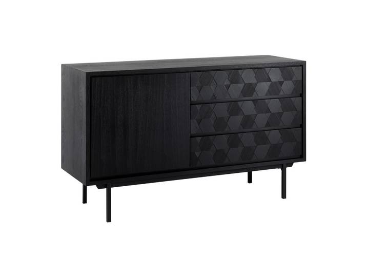 Sideboard 131,5/77/42 cm Schwarz