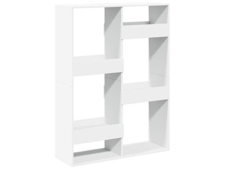 KGHERMDF Raumteiler Weiß 100x33x135 cm Holzwerkstoff 6 Fächer, Standregal, Feuchtigkeitsbeständig, Pflegeleicht, Vielseitig für Wohnzimmer