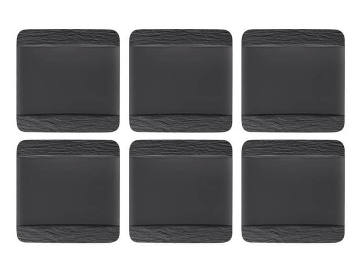 Speiseteller VILLEROY & BOCH Manufacture Rock , schwarz, Porzellan, Speiseteller, Speiseteller