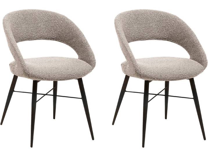 OMG Design Esszimmerstuhl Marley (Set, 2 St), mit modernem Cut-Out, Bouclé Bezug