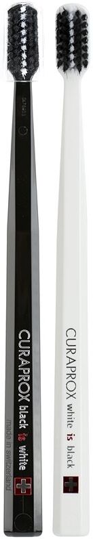 Curaprox 540 Black is White Zahnbürsten ultra soft Black & White 2 St.