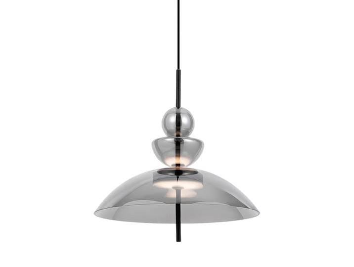 Geometrische LED Design Pendellampe „Bangkok“ Rauchglas Maytoni