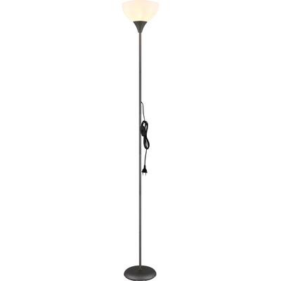 GLOBO LIGHTING Stehlampe "WILBUR", grau (titanfarben matt), Leuchten, Stehleuchte/Wohnzimmer/Schlafzimmer/Flur, Stehlampe