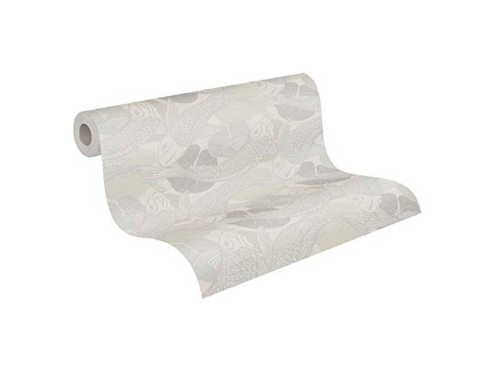 Livingwalls Vliestapete Metropolitan Stories asiatische Tapete mit Kois Mio Tokio 10,05 m x 0,53 m beige grau metallic 378596 37859-6