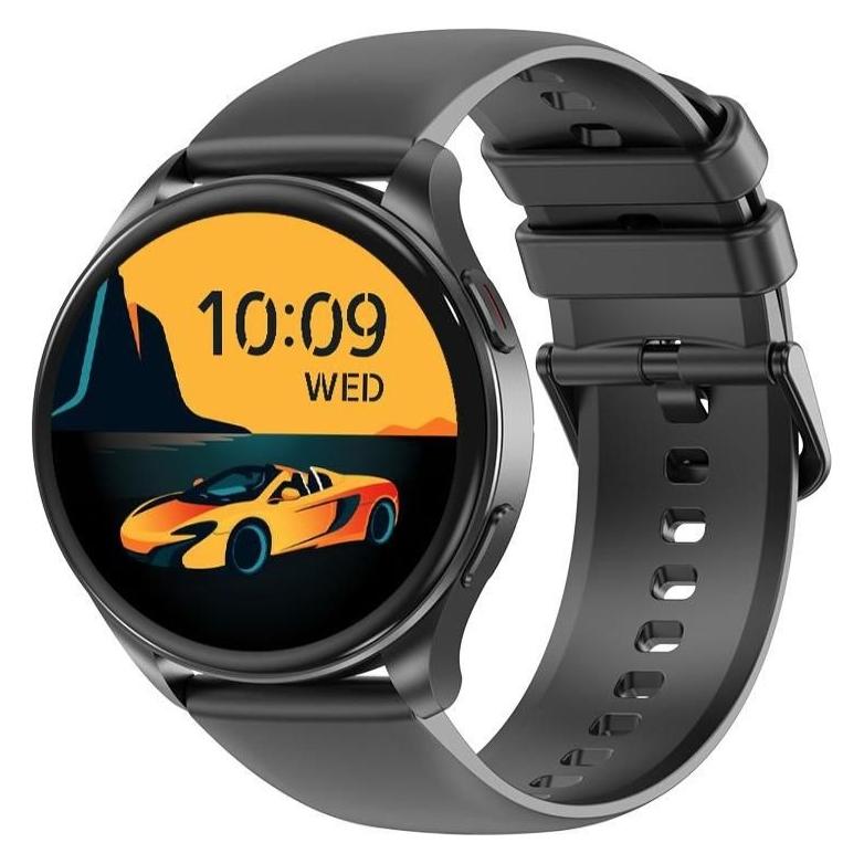 Blackview X20 (Connected Watch - 1.43" - Anrufbeantworter) Schwarz (45.50 mm, Schwarz, ohne SIM) (X20 BLACK)