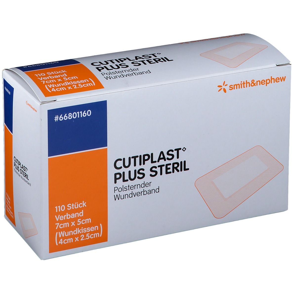 Cutiplast Plus steril 5x7 cm Verband 110 St
