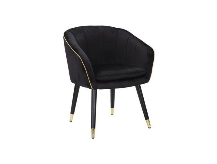Fauteuil Design en Tissu  Paris  78cm Noir