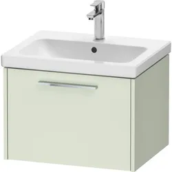 Duravit D-Code Waschtischunterschrank DC4665010HH0000 Griff Chrom, Blassgrün Matt, Wandhängend, Auszug 1, 584x400x460 mm