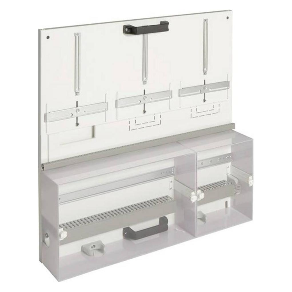 Hager HAG U13ZWP2 Zählerwechstelplatte GröÃe 3, 750x750mm 2/3 VNB- und 1/3 Kundenteil (U13ZWP2)