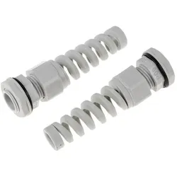 RS PRO, Kabelverbindung, PG9 Kabelverschraubung, Nylon Grau, IP68