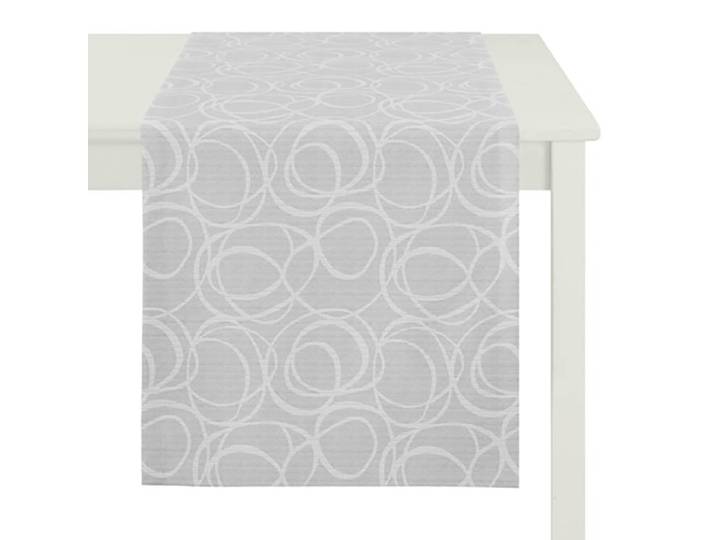 Chemin de table Alabama 48 x 140cm Gris/Gris