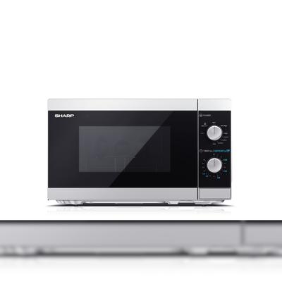 Sharp Mikrowelle 20L mit Grill Silber YC-MG01E-S