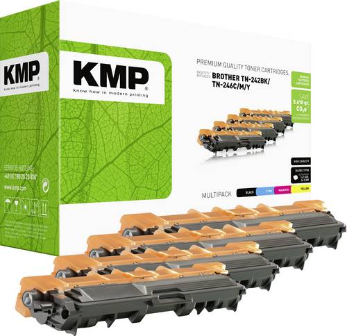 KMP Tonerkassette ersetzt Brother TN-242BK, TN-246C, TN-246M, TN-246Y Kompatibel Schwarz, Cyan, Magenta, Gelb 2500 Seiten B-T58V