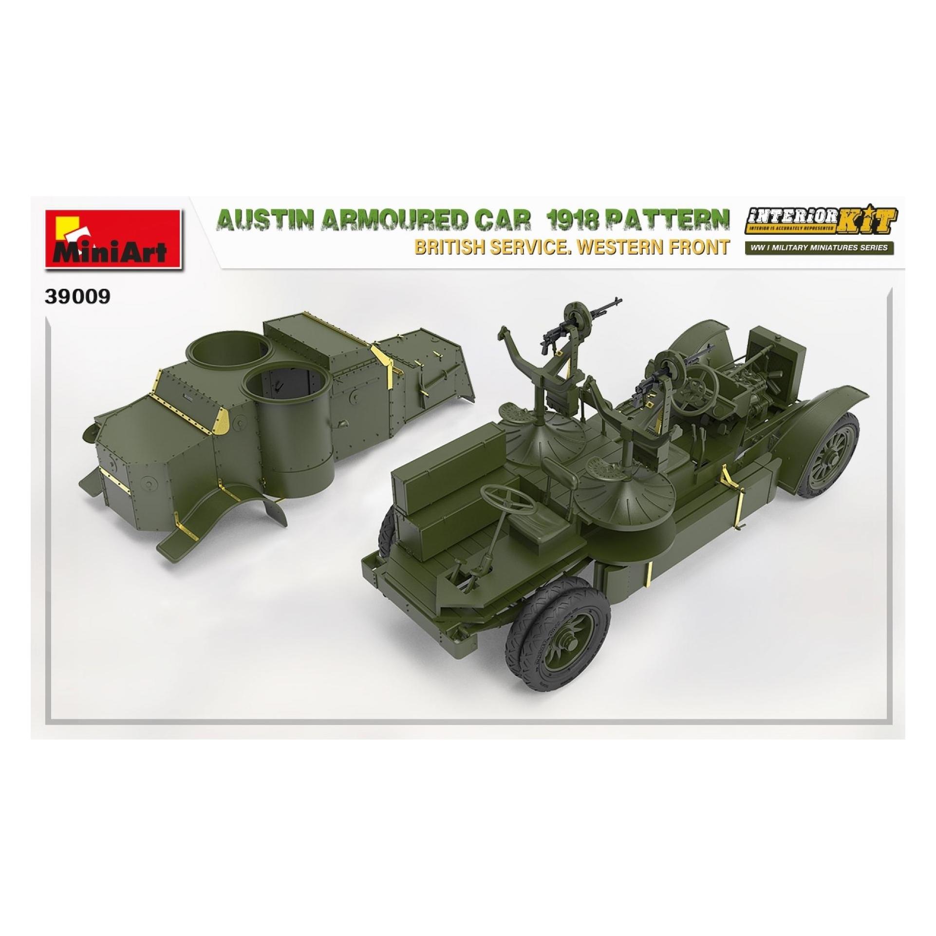 Mini art Austin Armoured Car 1918 Pattern. British Service. Western Front. Interior Kit (39009)